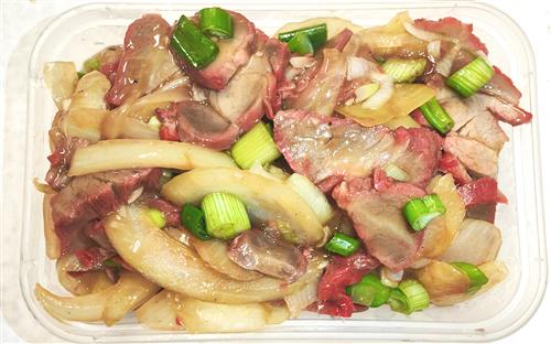 53________sliced roast pork with ginger & spring onions